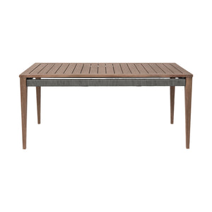 English Elm Orbit Solid Eucalyptus Rectangular Outdoor Dining Table for Patio Garden Use B2736P464825