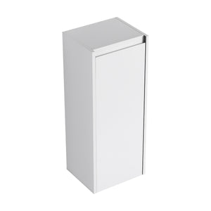 English Elm 12" Bathroom Side Cabinet - Space-Saving Wall-Mount Design With Soft-Close Doors & Modern Style W999P248644