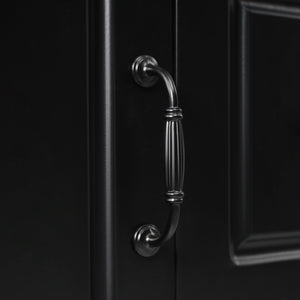 English Elm Christopher Knight Home® - 24 Freestanding Retro Bathroom Vanity with Ceramic Sink, Soft-Close Cabinet & Drawers, Painted MDF Finish Black N759P292551B