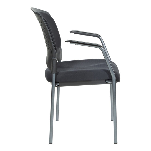 OSP Home Furnishings Upholstered Visitor Chair for Reception Areas with Reinforced Frame and Supportive Foam Seat 84710-30