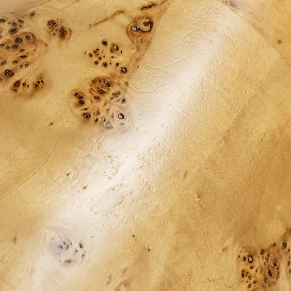 English Elm Nebula Burl Wood Pillar Side Table Sculptural Accent Pedestal Organic Grain Modern B2719P277869