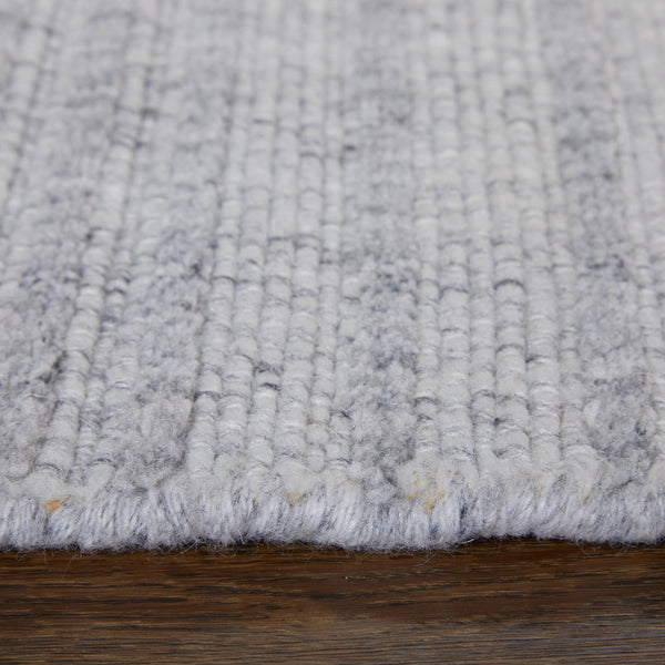Feizy Rugs T34t8018 Highview Handwoven Polyester Rug - Modern Striped Design With Textured Depth For Stylish Spaces Gray,Ivory Polyester T34t8018gry000f00