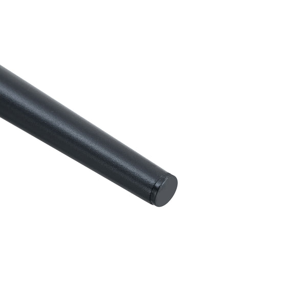 English Elm A set of 4 modern medieval restaurant cushioned side chairs with brown techno-fabric seats & black metal legs, ergonomic comfort and easy assembly (W115149079) W1151P306740