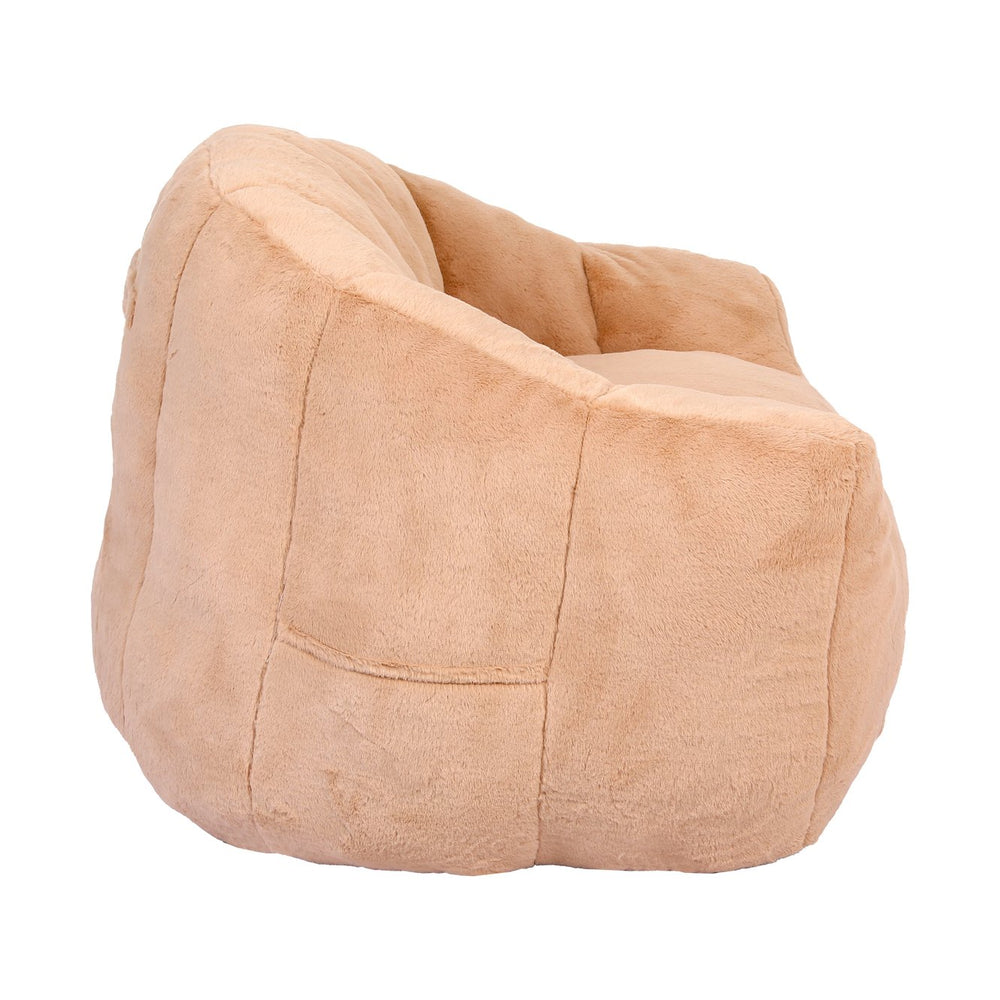 English Elm Bean Bag Chair - Luxuriously Plush Foam Sofa With Armrests, Non-Slip Base For Living Room & Bedroom Comfort W2200P313807
