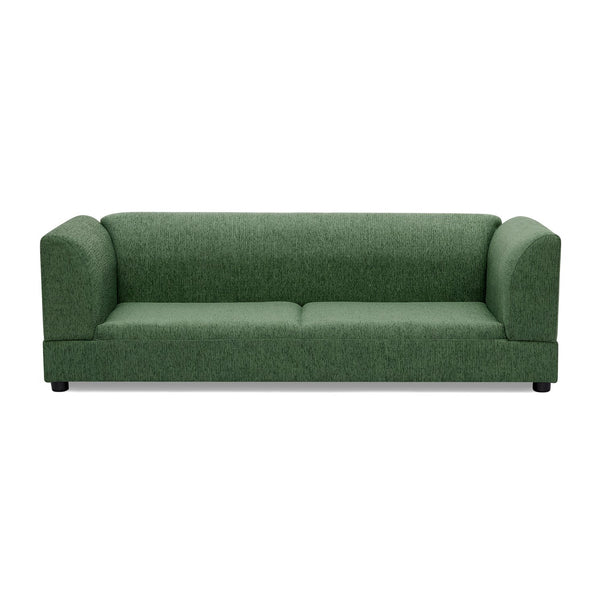 English Elm Comfortable Linen Upholstered Pet Sofa with Backrest and Armrests for Large Dogs Olive Green W487P430317