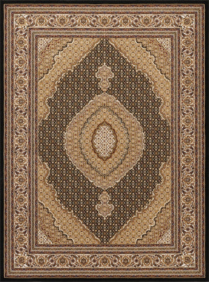 English Elm Manchester Black & Ivory Area Rug - 7'10" X 10'6" - Durable, Stain-Resistant, Pet-Friendly Design B186P316785