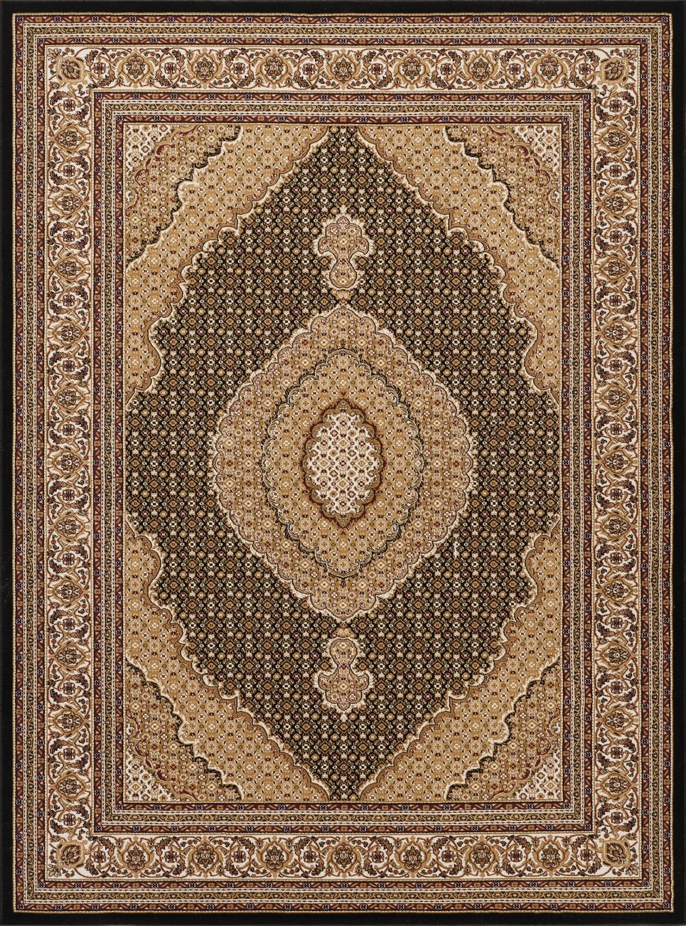 English Elm Manchester Black & Ivory Area Rug - 9'2" X 12'6" - Durable, Soft, Stain-Resistant For High-Traffic Areas B186P316786