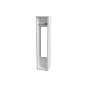 English Elm Supai Compact Vertical Toilet Paper Stand in Melamine for Small Bathrooms — Slim Freestanding Storage White 29.1 L x 7.1 W x 3.1 H B128P237158