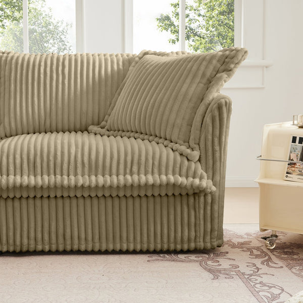 English Elm Koala Corduroy Sectional Sofa Deep Seat High Back Right Facing Living Room Piece W3041P272931