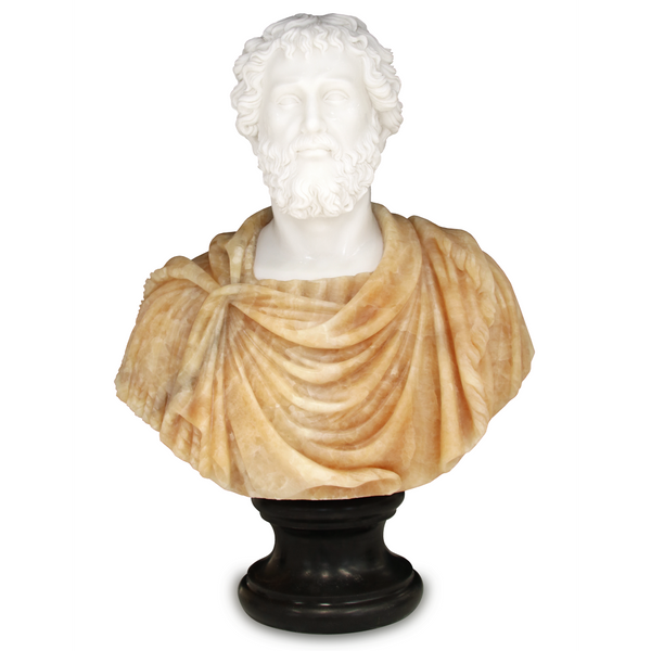 Thanos Marble Bust Sculpture - Exquisite Handcrafted Italian Artistry for Timeless Home Decor