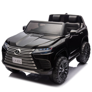English Elm Licensed Lexus Lx600 24v Two Seater Kids Ride on Suv with Remote and Suspension Black W1578P339061