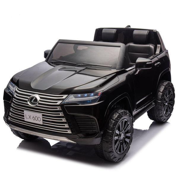English Elm Licensed Lexus Lx600 24v Two Seater Kids Ride on Suv with Remote and Suspension Black W1578P339061