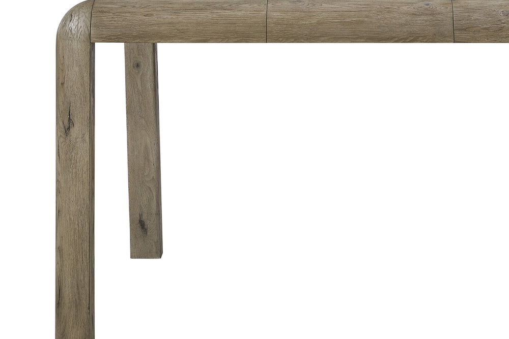 English Elm Counter English Knotty Oak Veneer Counter Height Table with Rounded Edges, Sturdy Legs, Natural Oak Finish B2699P401378