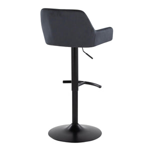 English Elm Contemporary Swivel Barstools with Chrome Base and Faux Leather Seats Set of 2 B202S00823