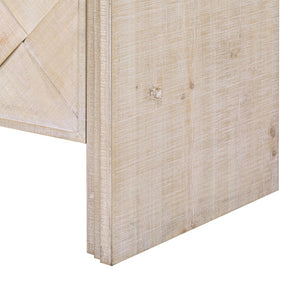 English Elm U_Style Luxury Multi-Functional Sideboard – Handwoven Wood Slats & Stepped Design For Stylish Storage N711P269061O-GIGA