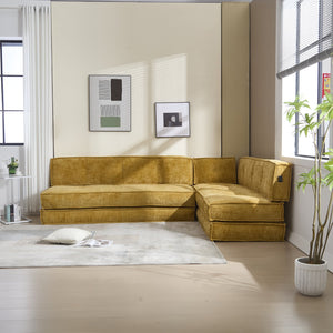 English Elm Coolmore Modular Chenille Sofa - Space-Saving Design, Flexible Layouts, And Built-In Side Pockets W1152P320503
