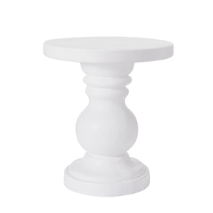 English Elm 20 Inch Handcrafted Mgo Cylindrical Side Table for Patio Living Room Use N772P390676W