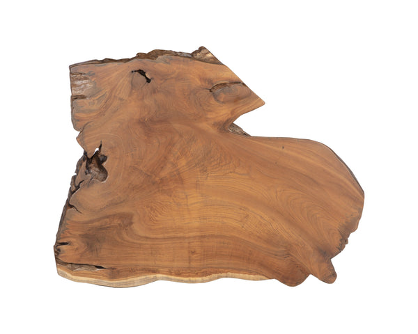 Sunpan Wyatt Coffee Table - Handcrafted Solid Teak Root Wood with Unique Design, Sturdy Steel Frame & Style Natural