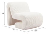 Opam Accent Chair White 110283 Zuo Modern