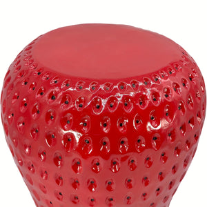 English Elm Yellow Lemon Shaped Resin Stool Playful Citrus Accent for Patio Sunroom or Kitchen W5709P490978