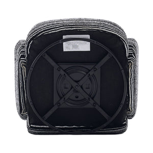 English Elm Modern 360° Swivel Boucle Armchair with High-Resilience Sponge, 550lb Capacity, Cozy Lounge Accent Chair Black W395P355515