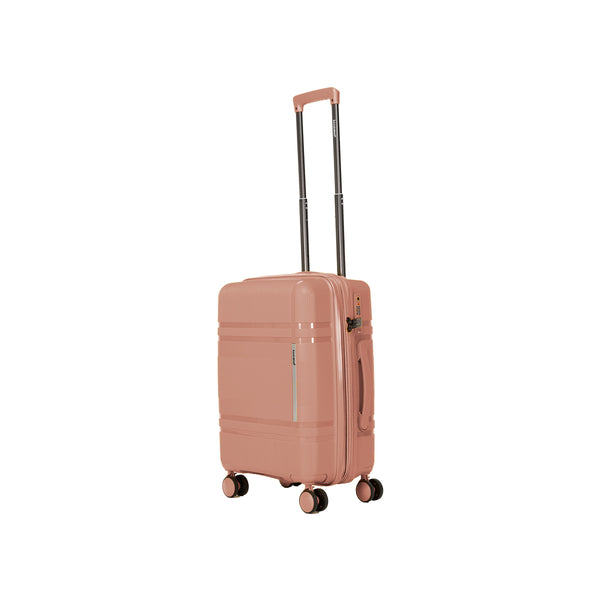 English Elm 6-piece Hard Shell Spinner Luggage Set Expandable Polypropylene with Combo Lock Rose Gold T3292P329374