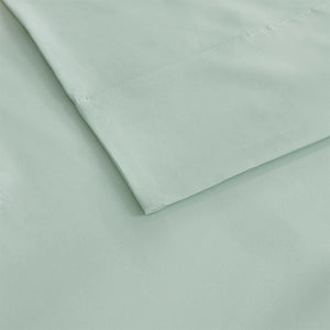 JLA Home Sleep Philosophy - Sheet Smart Cool Microfiber Sheet Set - Cooling, Moisture-Wicking, OEKO-TEX Certified Comfort for Hot Sleepers Aqua SHET20-973