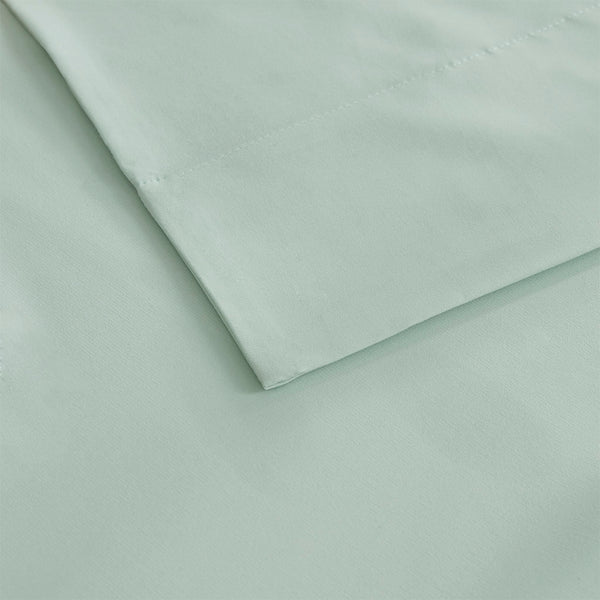 JLA Home Sleep Philosophy - Sheet Smart Cool Microfiber Sheet Set — Cooling, Moisture-Wicking, OEKO-TEX Certified Comfort for Hot Sleepers Aqua SHET20-972