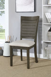 OSP Home Furnishings Walden Cane Back Dining Chair  - Set of 2 Linen / Antique Grey