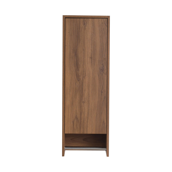 English Elm 12 Inch Wall Mounted Storage Cabinet Soft Close Door Ebony Wood Finish Bathroom W1972P457984