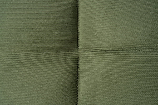 English Elm 98.4" Corduroy Cloud Puff Sofa Vacuum Packed 4-seater Living Room Couch with Pillows Green W5515P477307