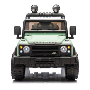 English Elm Licensed Land Rover Defender Ride on Car 24v Dual Motor with Parental Remote Green W1578P339063