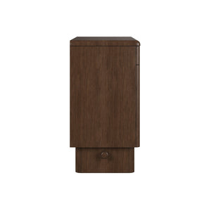 A.R.T. Furniture Verge Accent Door Chest - Handcrafted Walnut Storage with Rounded Design for Modern Interiors & Style 337397-1960