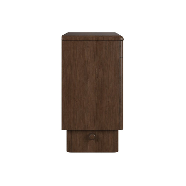 A.R.T. Furniture Verge Accent Door Chest - Handcrafted Walnut Storage with Rounded Design for Modern Interiors & Style 337397-1960