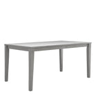 Homelegance By Top-Line Lorren 60-inch Rectangular Dining Table Grey Rubberwood