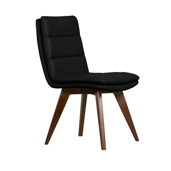 Porter Castor Genuine Leather Dining Chair Set of 2 - Stylish Comfort for Modern Dining Spaces