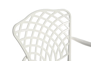 English Elm 3 Piece Patio Bistro Set - Elegant Cushioned Metal Table & Chairs For Small Outdoor Spaces, All-Weather W640P251288