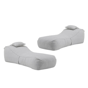 English Elm Christopher Knight Home® - Lemoore Outdoor Bean Bag Lounge Chair Set Of 2 - Weather-Resistant, Cloud-Like Comfort For All N775P265563G-S2