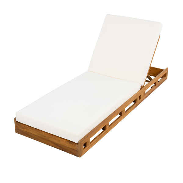 English Elm Christopher Knight Home® - Lounge Chaise Set - Elegant Acacia Wood With Plush 4" Water-Resistant Cushions For Ultimate Comfort N770P272405T_65429.00CUSH