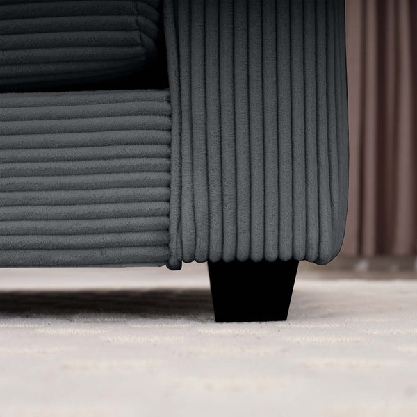 English Elm Oversized Modular Cushion Sofa Set With Ottoman - Versatile L-Shaped Deep Seating For Cozy Living Spaces W714S00838-GIGA