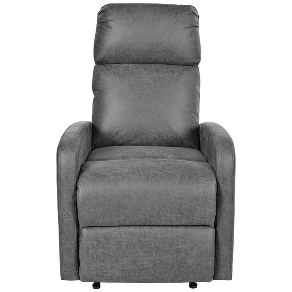 English Elm Christopher Knight Home® - Modern Recliner Plush Manual Recliner Chair with Ergonomic Support, 3-Position Backrest, Durable Fabric Comfort Grey N763P256491D