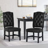 Christopher Knight Home® - Noble House - Hyvonen Contemporary Upholstered Tufted Dining Chairs (Set Of 2)