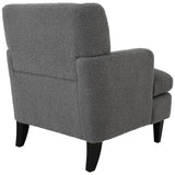 Christopher Knight Home® - Noble House - - Upholstered Accent Chair Tufted Armchair For Living Room And Bedroom, Dark Grey