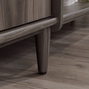 English Elm Credenza, Dark Gray finish – Spacious 65.25" storage buffet with adjustable shelves, cord management, drawers, versatile placement B356P367838