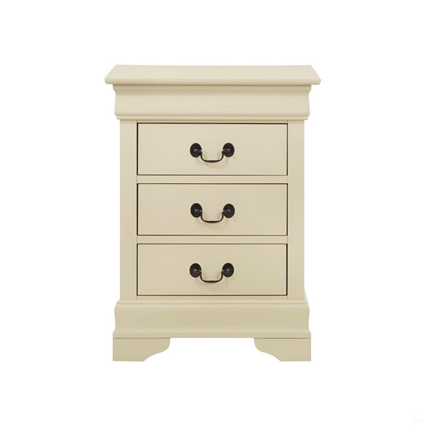 English Elm Traditional Classic Nightstand with Three Drawers, Fully Assembled 29"H x 21"W x 16"D for Easy Storage Beige 33 L x 24 W x 19 H B078108222