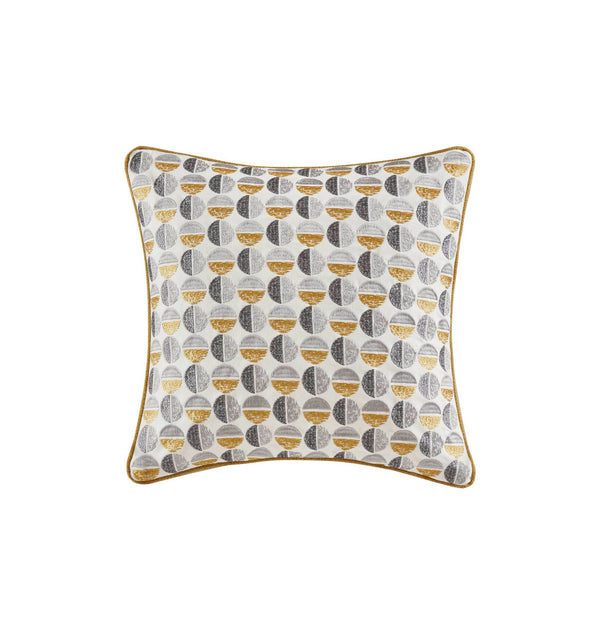 English Elm 8 Queen Jacquard Oversized Duvet Comforter Set with Euro Shams, Decorative Pillows, Plush Polyester fills Gold 23.23 L x 19.68 W x 15.75 H B035P319227