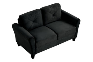 English Elm Couch Velvet Loveseat For Small Spaces – Modern Comfort & Style For Living Room, Office, Bedroom W2121P307534