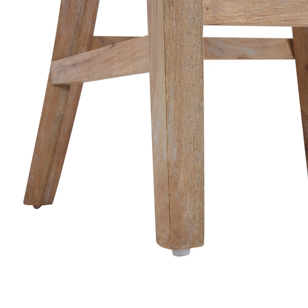 English Elm 27" Armless Counter Stools Set of 2 Padded Rubberwood Kitchen Island Seating N780P403744F