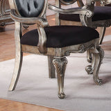 English Elm Silver Grey and Antique Platinum Tufted Side Chair (Set Of 2)