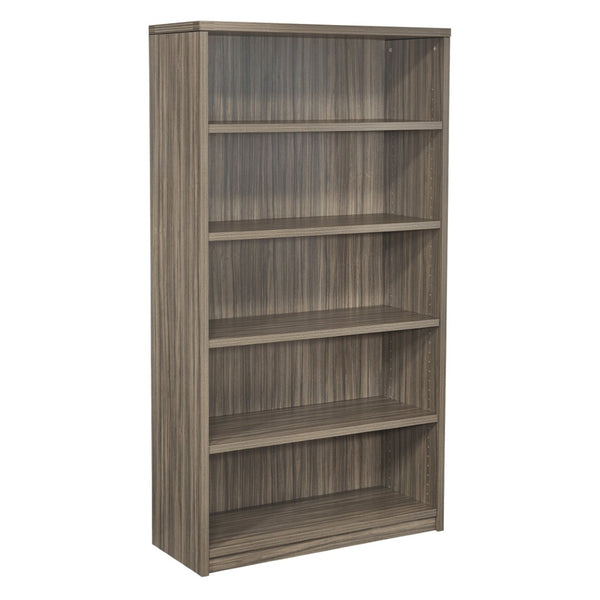 OSP Home Furnishings Napa Five Shelf Engineered Wood Bookcase Vertical Storage for Home Office or Living Room NAP-56-URB